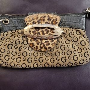 Guess Marciano Timeless Leopard Trim Clutch